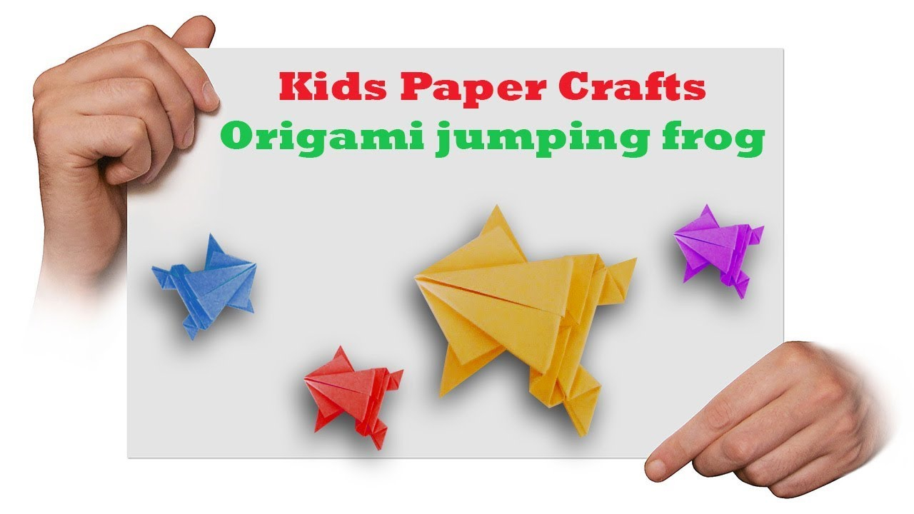 Origami Jumping Frog Easy How To Make A Jumping Frog Easy Origami For Kids Origami Jumping