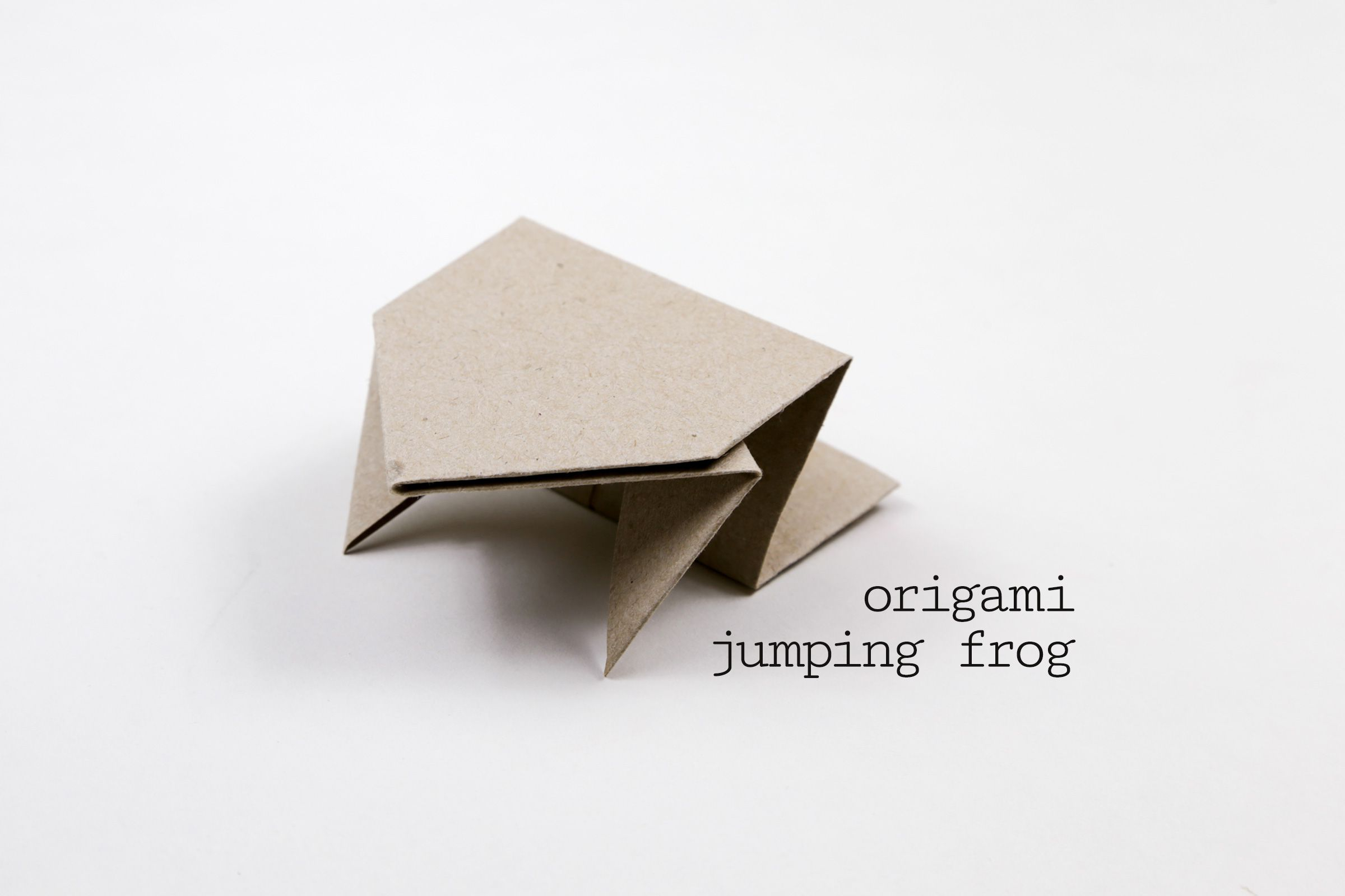 Origami Jumping Frog Easy Origami Jumping Frog Tutorial