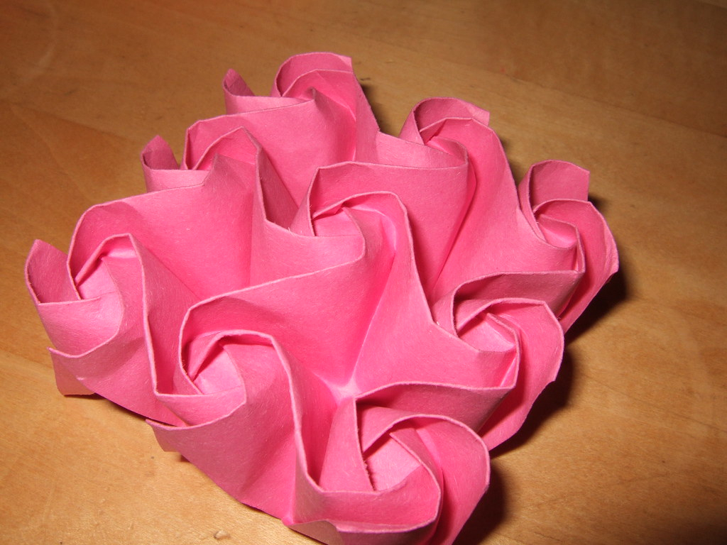 Origami Kawasaki Rose Kawasaki Rose Crystallization The Picture Does Not Do This Flickr