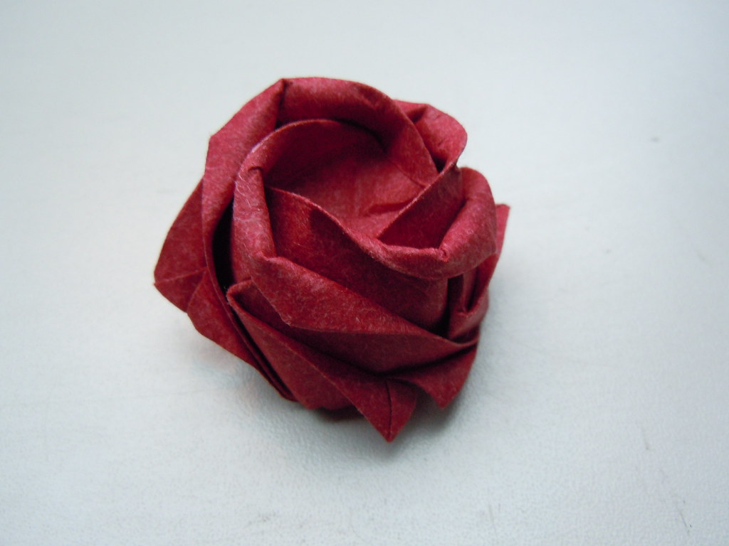 Origami Kawasaki Rose Kawasaki Rose This Rose Was Folded Using Kevin Hines Prec Flickr