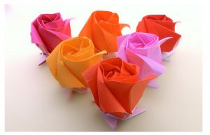 Origami Kawasaki Rose Rose Papercraft Origami Kawasaki Rose