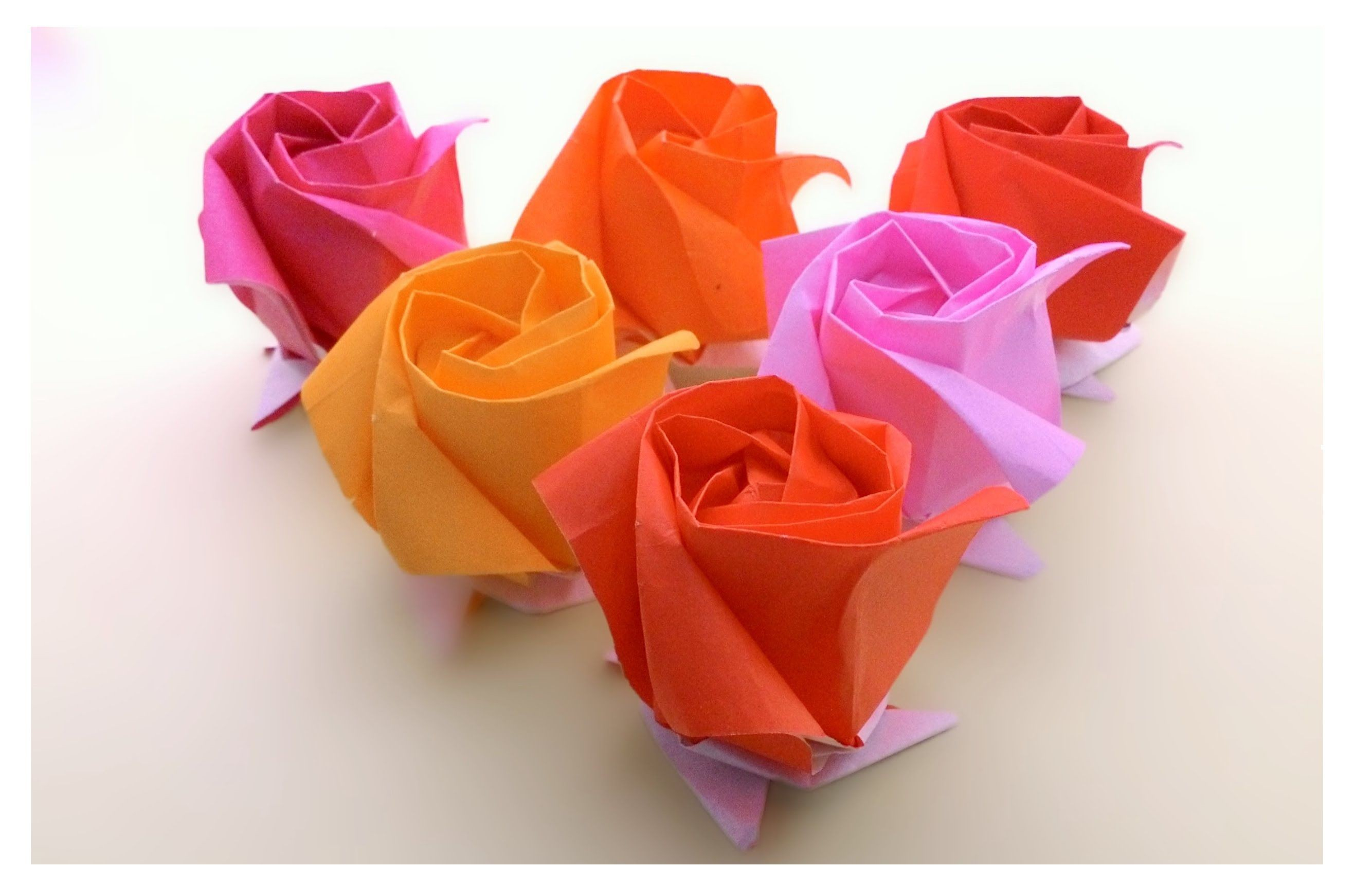 Origami Kawasaki Rose Rose Papercraft Origami Kawasaki Rose