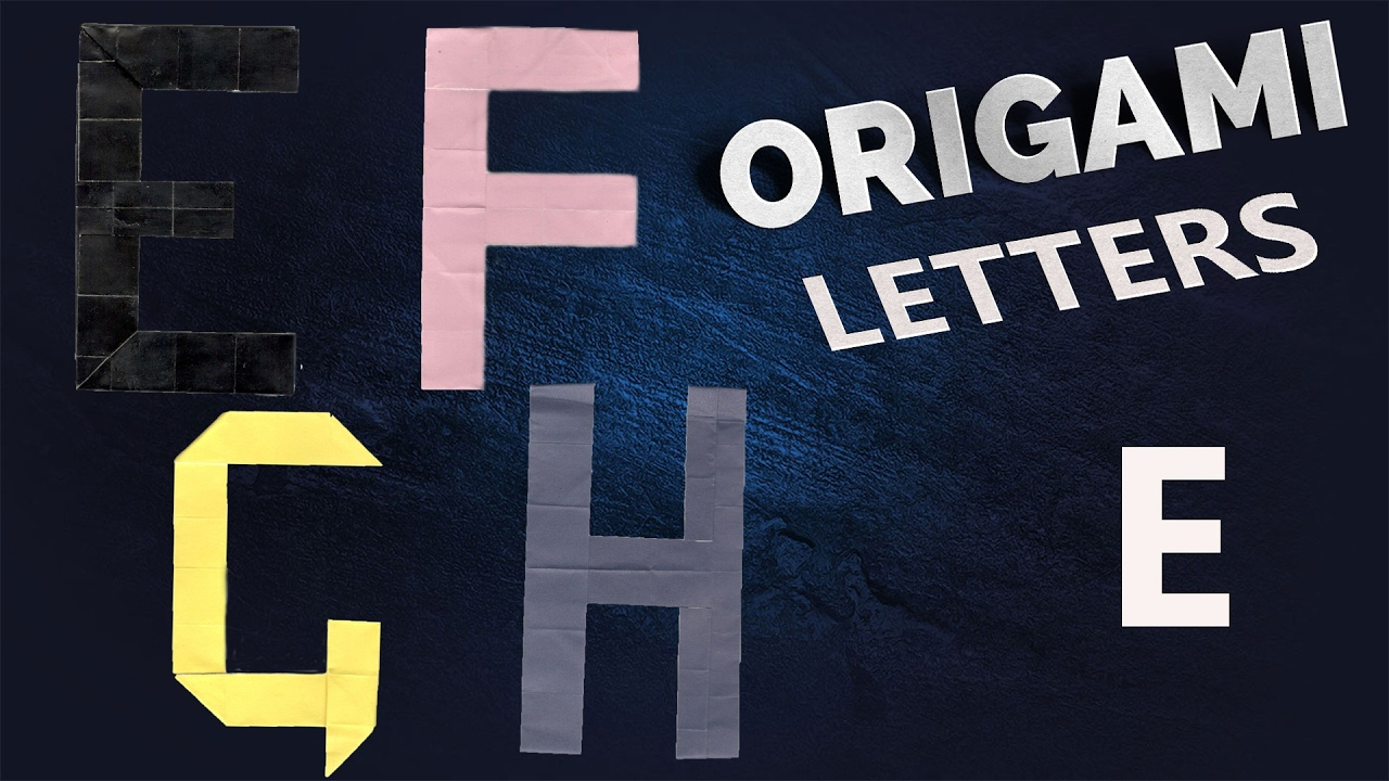 Origami Letter E Alphabet Letters For Origami Letter E