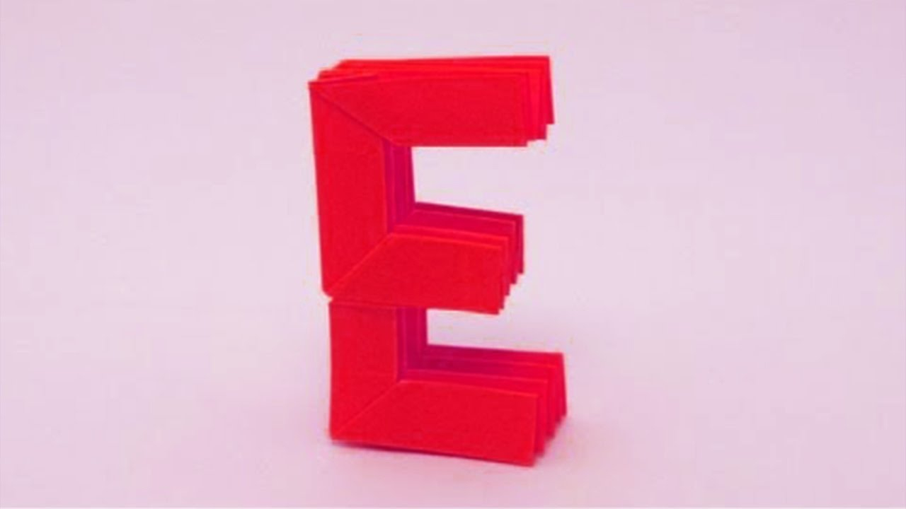 Origami Letter E Origami Letter E Ashvini