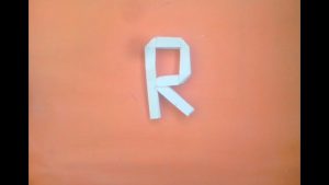 Origami Letter R How To Make A Paper Origami Letter R So Very Easy Origami Letter R Of Paper Toys