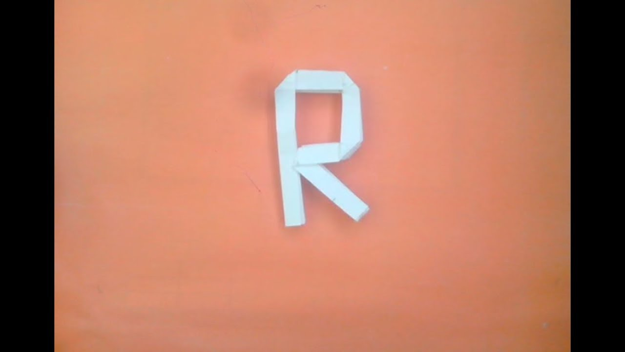 Origami Letter R How To Make A Paper Origami Letter R So Very Easy Origami Letter R Of Paper Toys