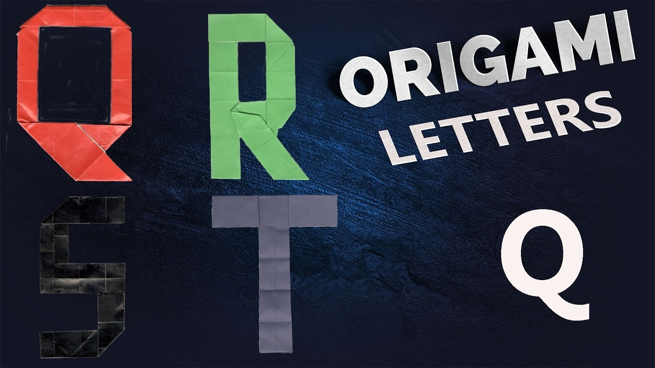 Origami Letter R Kids Alphabet Letters For Origami Letter Q Alphabet Letters For