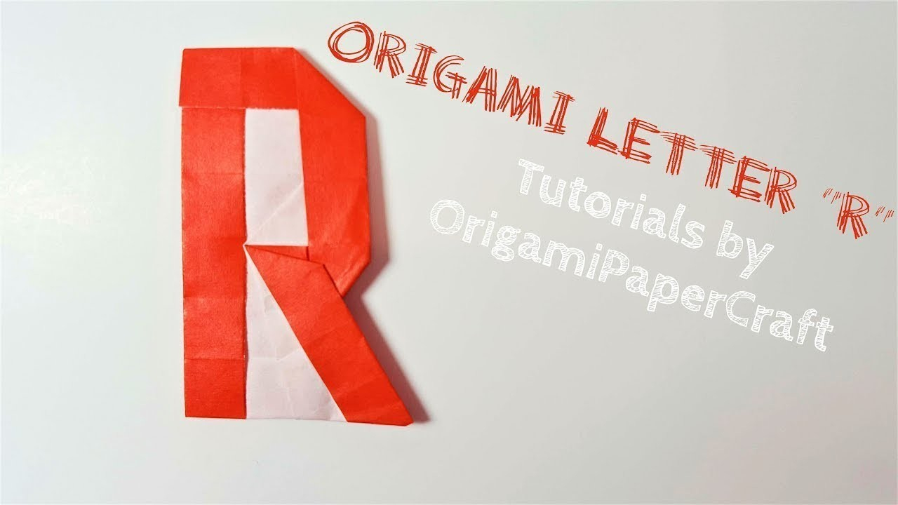 Origami Letter R Origami Alphabet Letter R Fumiaki Shingututorials Origami