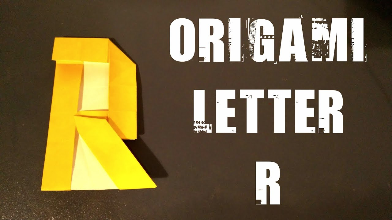 Origami Letter R Origami Letter R