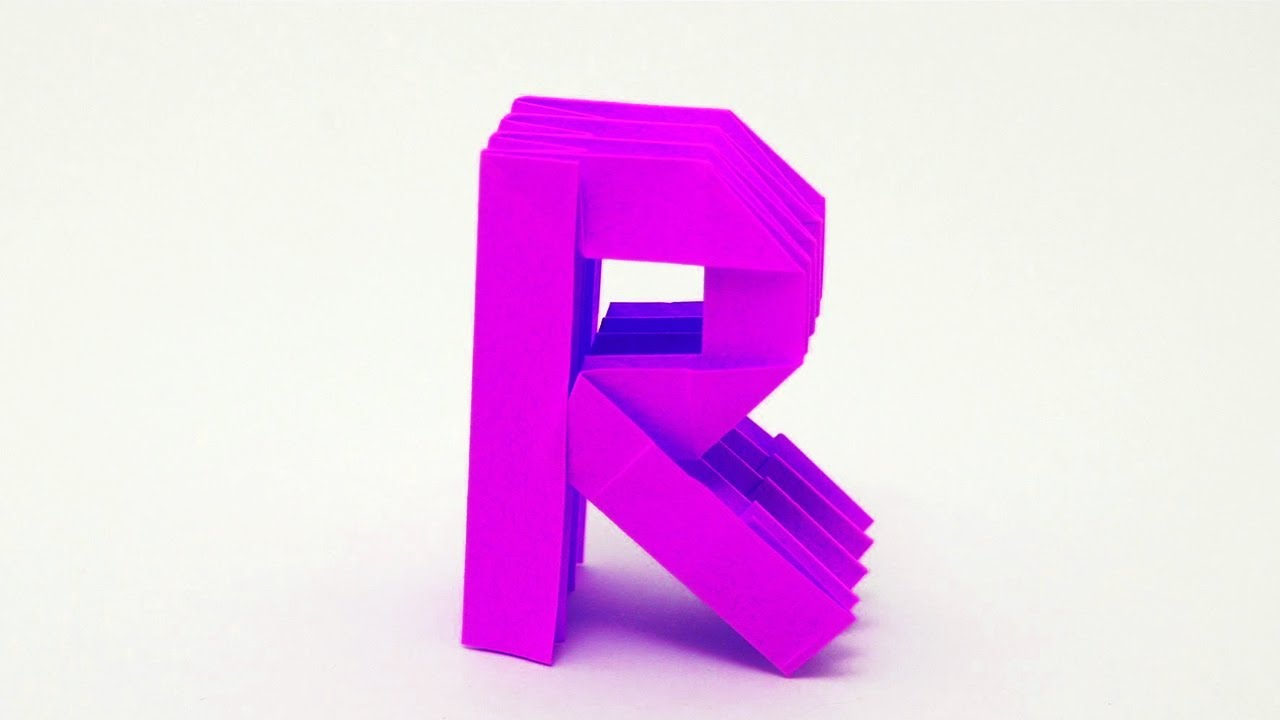 Origami Letter R Origami Letter R Ashvini