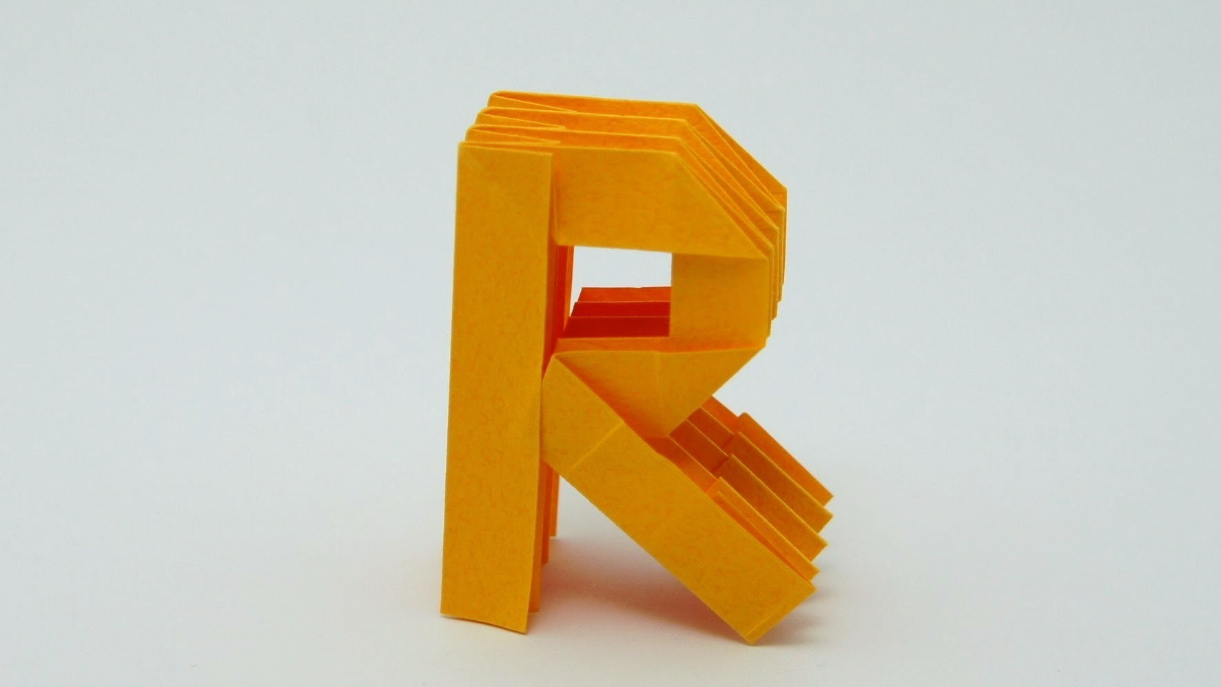Origami Letter R Origami Letter R