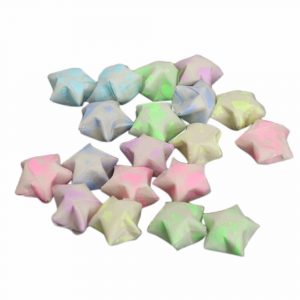 Origami Lucky Star 30 Strips Hot Sale Handcraft Luminous Origami Lucky Star Paper Colorful Strips Paper Origami Quilling Paper Decoration