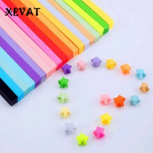 Origami Lucky Star Colorful Quilling Paper Decorative Paper 18 Colors 1530pcs Origami Lucky Star Paper Strips Craft Paper Wishing Star Material