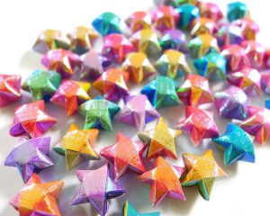 Origami Lucky Star Gradient Pearlescent Checks Origami Lucky Stars Wishing Starsparty Supplyhome Decorgift Fillersembellishment