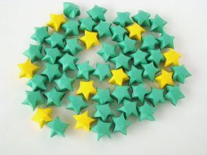 Origami Lucky Star John Deere Colors Farm Party 100 Origami Lucky Stars From Origami Delights
