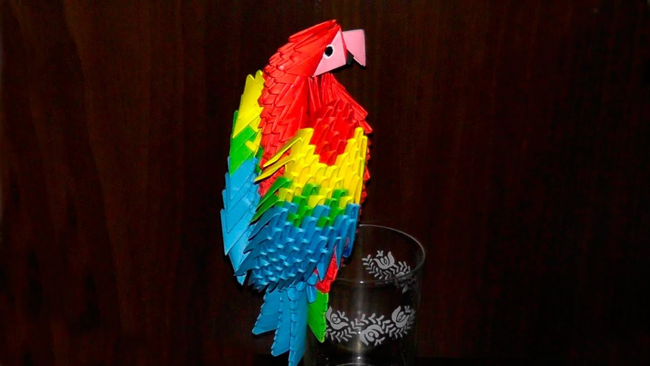 Origami Macaw Parrot Step By Step 3d Origami Macaw Parrot Tutorial Instruction