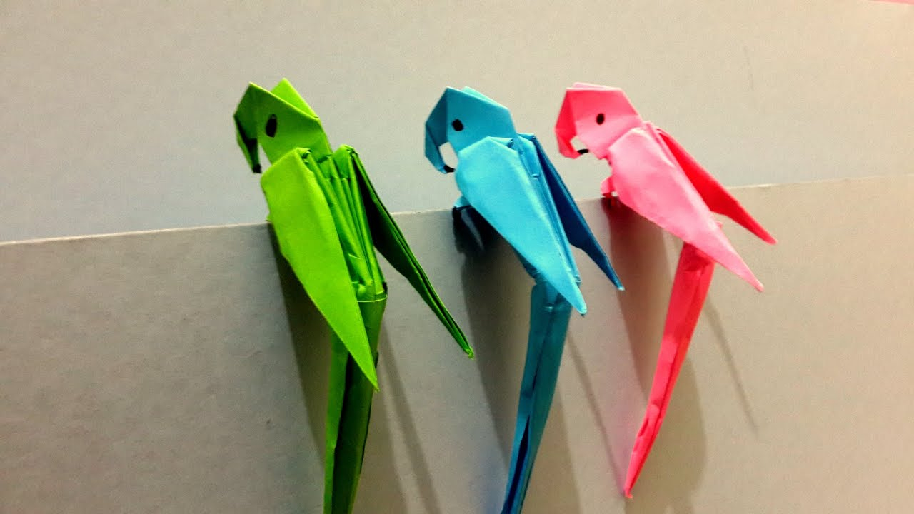 Origami Macaw Parrot Step By Step How To Make Origami 3d Parrot Best Origami Tutorial