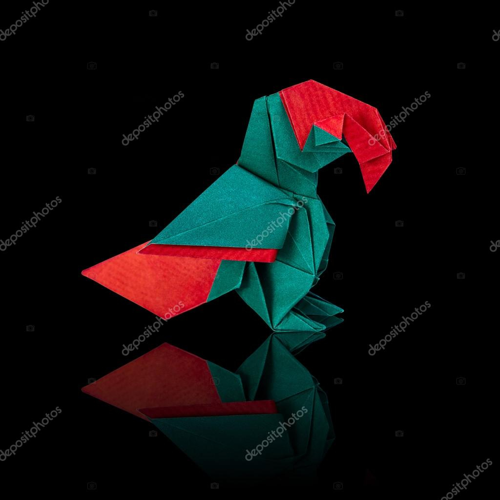 Origami Macaw Parrot Step By Step Origami Macaw Parrot Step Step Origami Macaw Parrot Stock