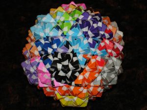 Origami Modular Ball Modular Origami Sonobe Polyhedra 4 Steps With Pictures