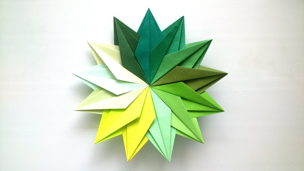 Origami Modular Star Origami Mandala Of 13 Details Origami Modular Star