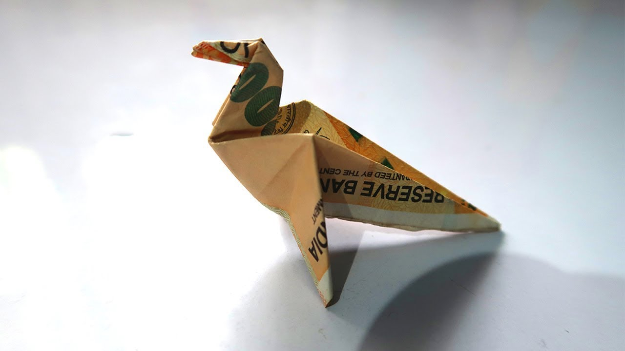 Origami Money Bird How To Make An Origami Bird With Money Easy Origami