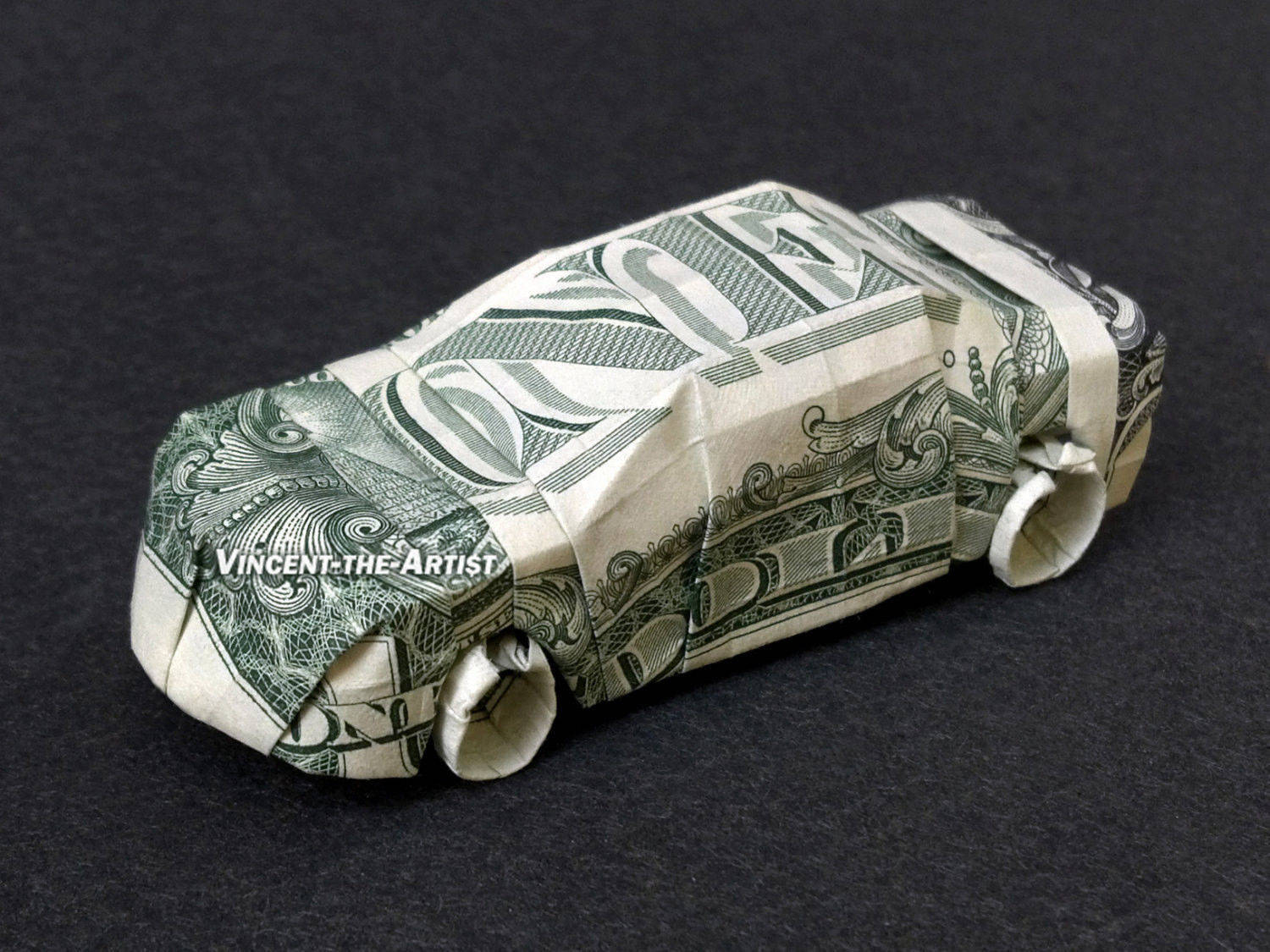 Origami Money Car Car Money Origami Dollar Bill Vehicle Sedan Automobile Auto Cash Sculptors Bank Note