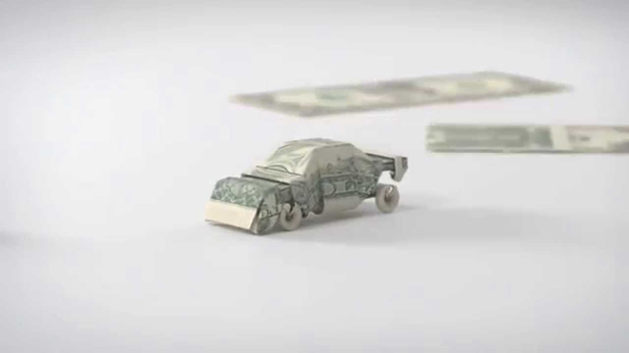 Origami Money Car Tv Commercial With Money Origami