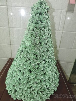 Origami Money Christmas Tree Wordless Wednesday You Got The Money Honey Mail4rosey