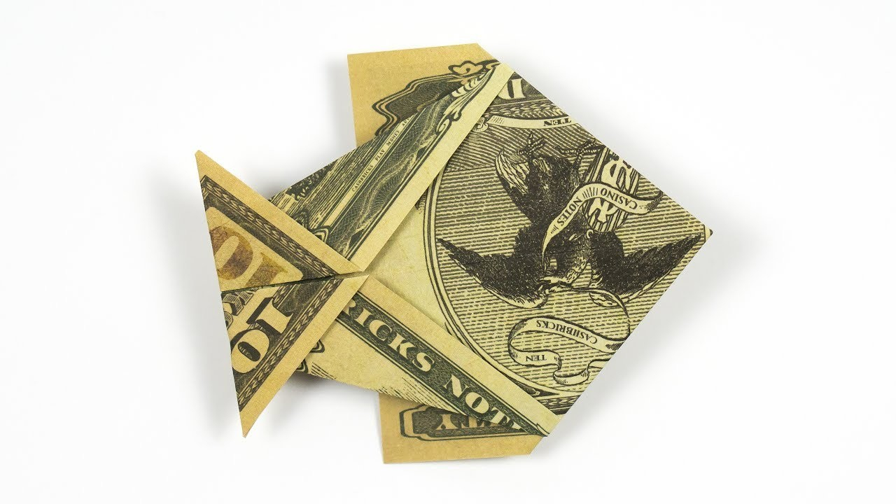Origami Money Folding Instructions Money Origami Fish Folding Instructions Folding Cash Into A Fish
