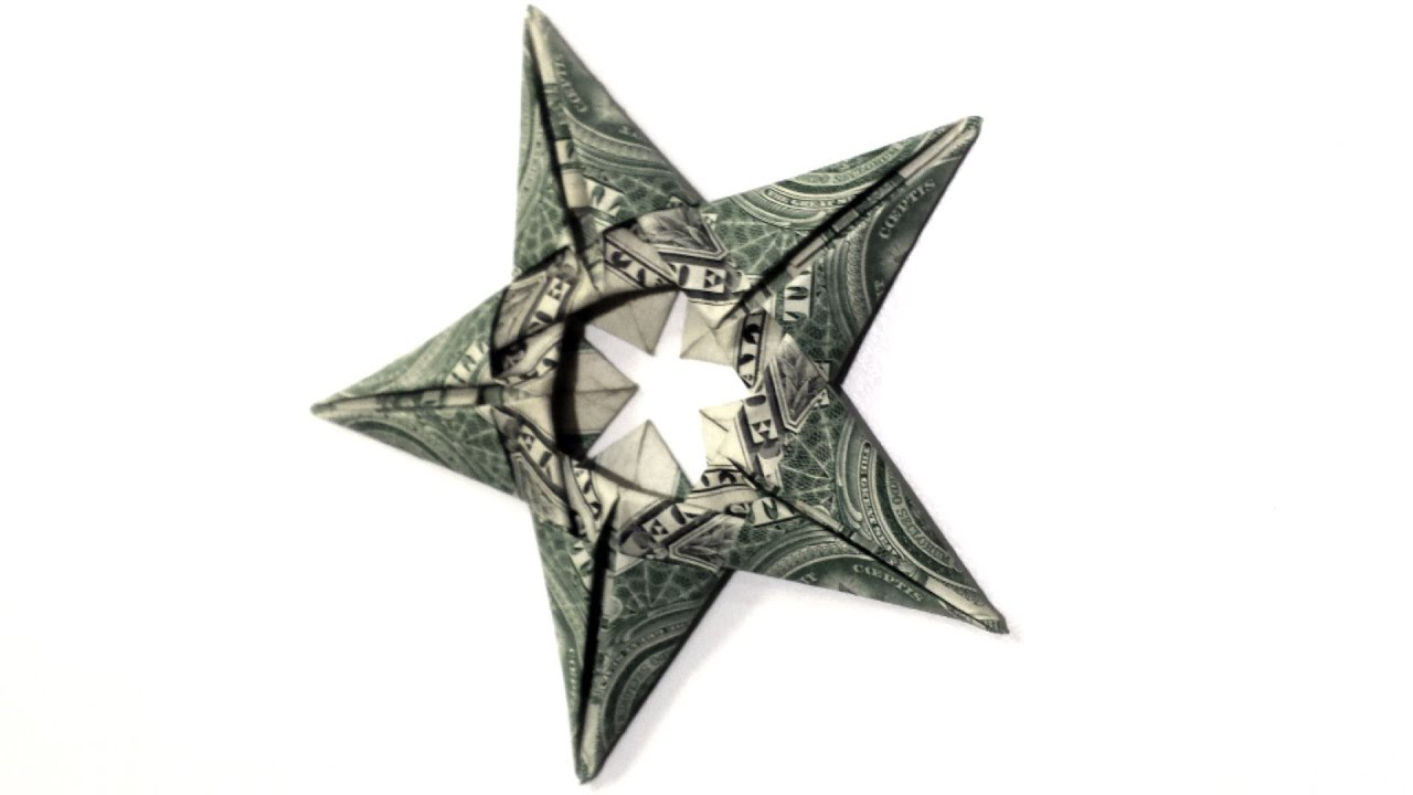 Origami Money Star 5 Dollar Star Origmai Tutorial How To Make This Dollar Origami Star