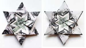 Origami Money Star Cool Money Star Origami Modules Dollar Tutorial Diy Folding No Glue And Tape