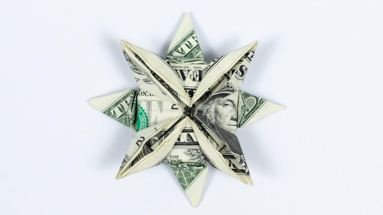Origami Money Star Dollar Origami Star Christmas Origami Diy