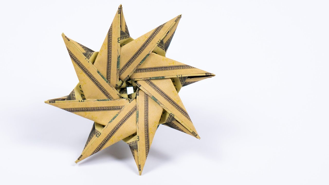 Origami Money Star Money Origami Star Making An Origami Christmas Star With Dollars