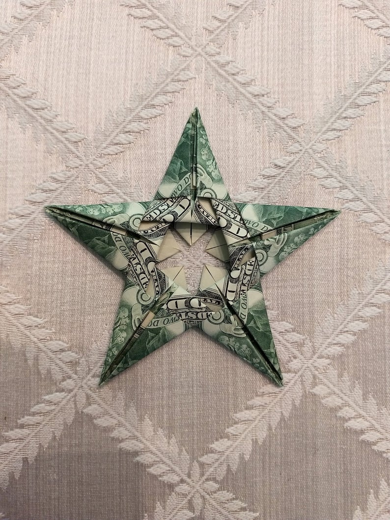 Origami Money Star Money Star Origami Bookmark Back To School Gift Birthday Teacher Gift Great For Any Occasion Handmade With 5 Brand New 2 Dollar Bills