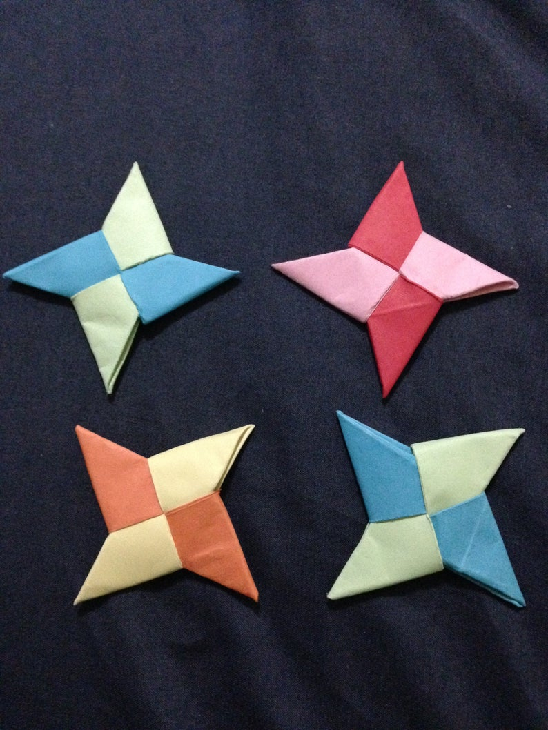 Origami Ninja Stars 4 Point Origami Ninja Stars
