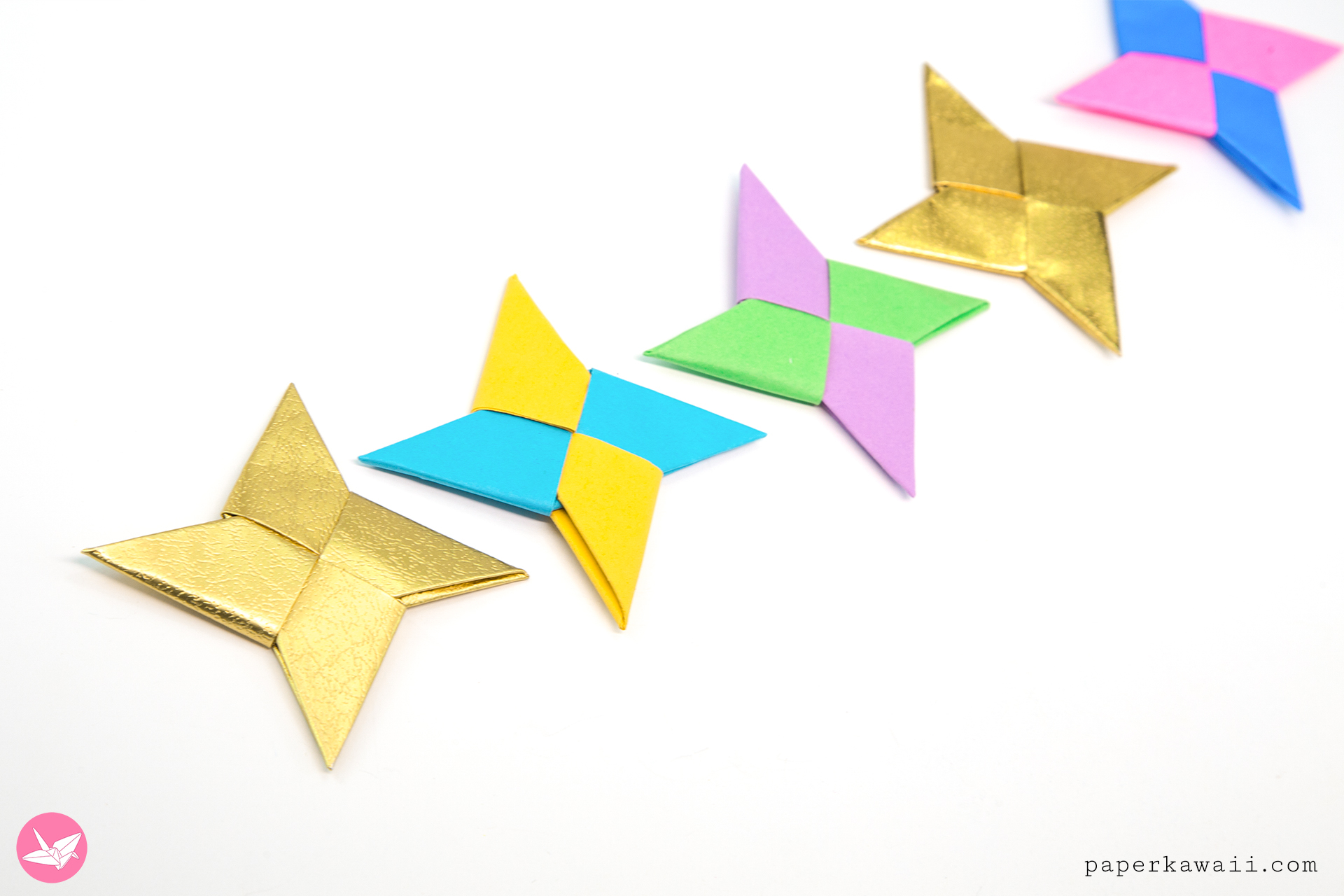 Origami Ninja Stars Easy Origami Ninja Star Tutorial Paper Kawaii