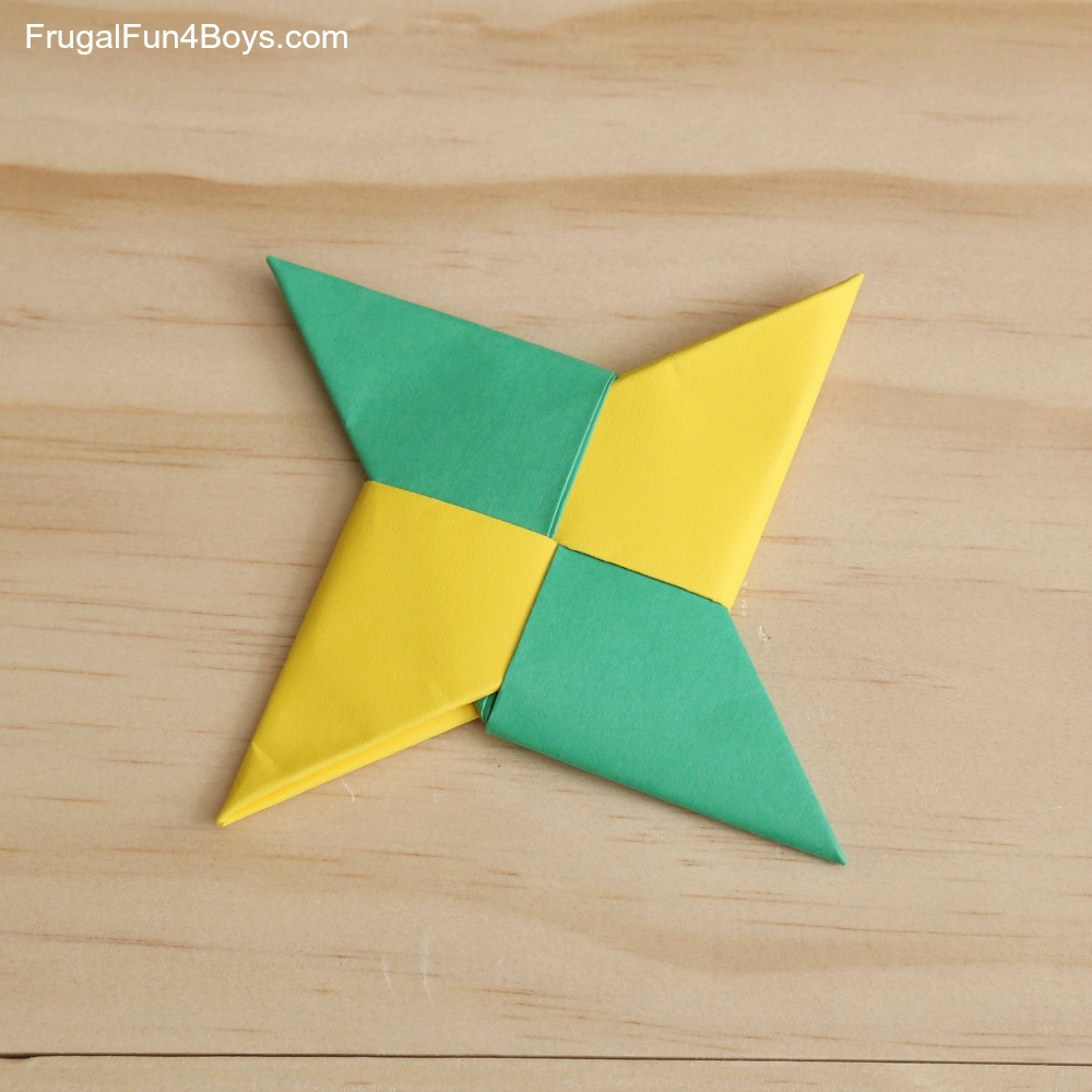 Origami Ninja Stars How To Fold Paper Ninja Stars Frugal Fun For Boys And Girls
