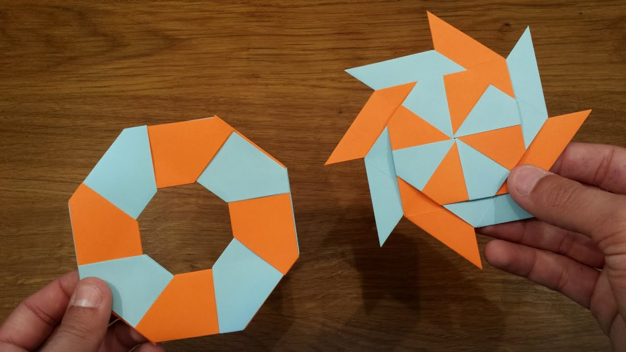 Origami Ninja Stars How To Make A Paper Transforming Ninja Star Origami