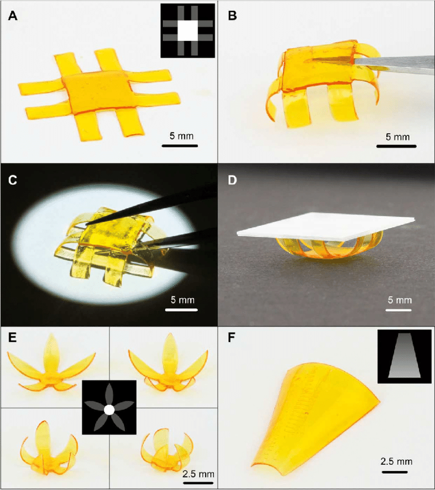 Origami One Sheet Fabrication Of Origami Structures One Side Illumination A