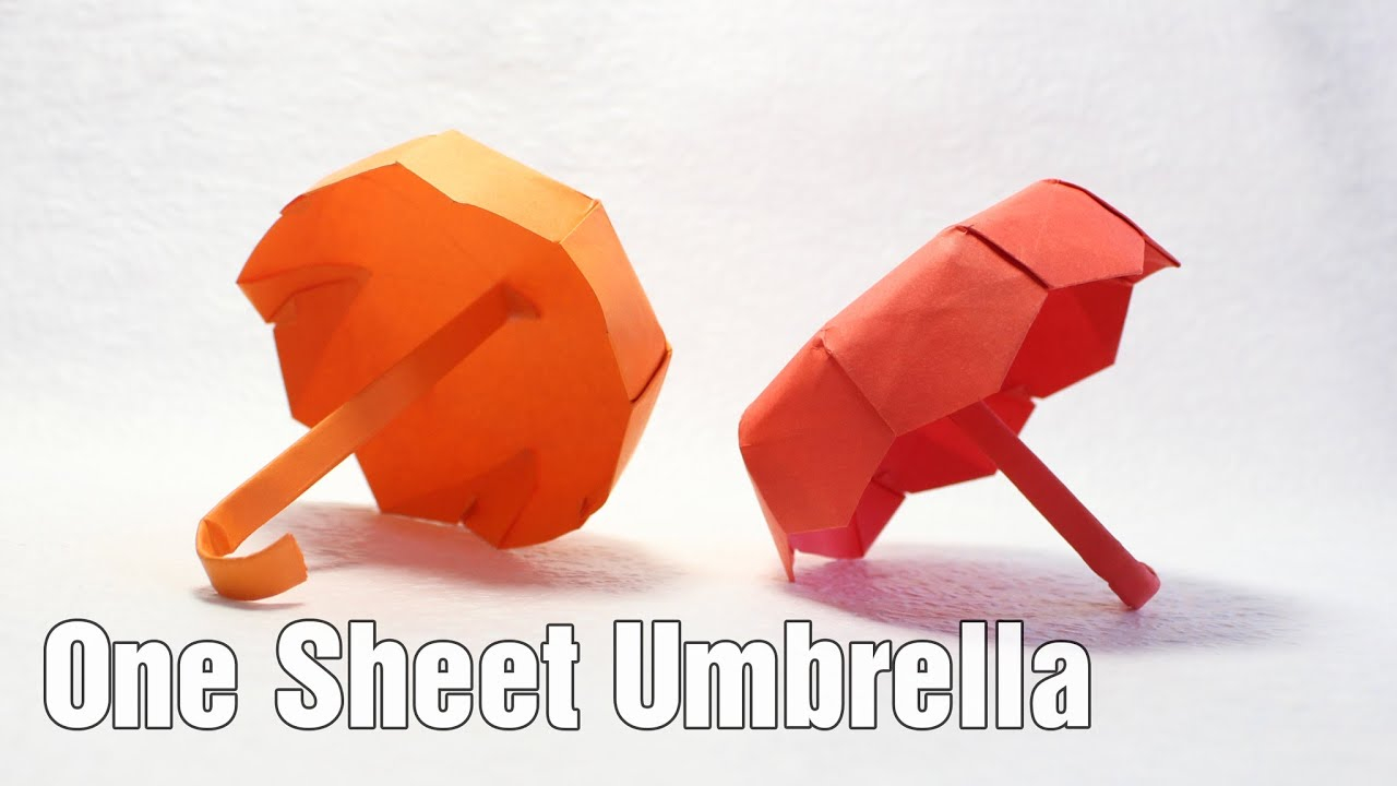 Origami One Sheet One Sheet Origami Umbrella Tutorial Diy Henry Phm