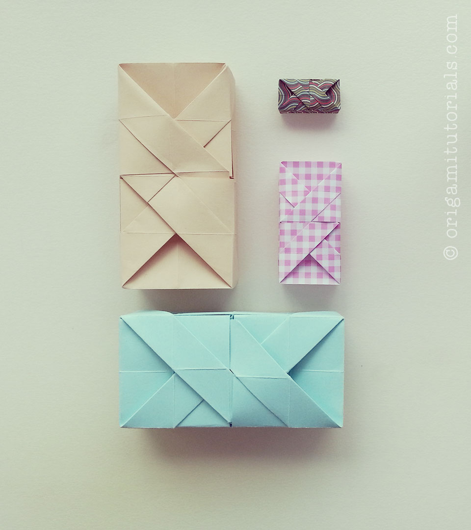 Origami One Sheet One Sheet Rectangular Origami Box Origami Tutorials