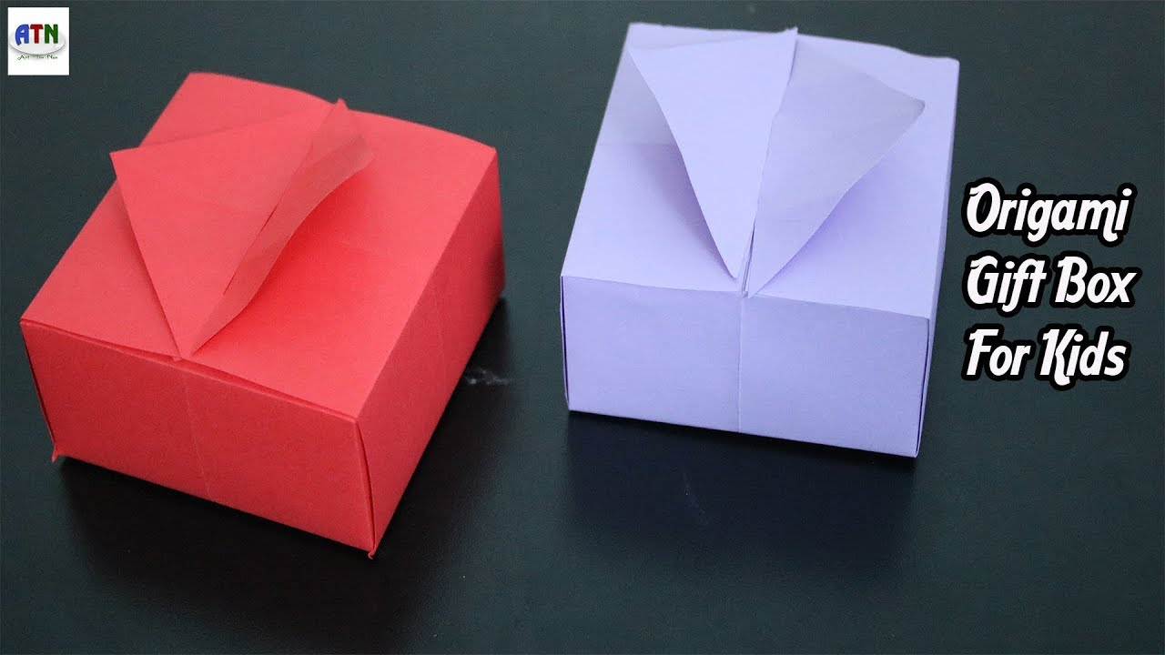 Origami One Sheet Origami Gift Boxes With One Sheet Paper For Kids