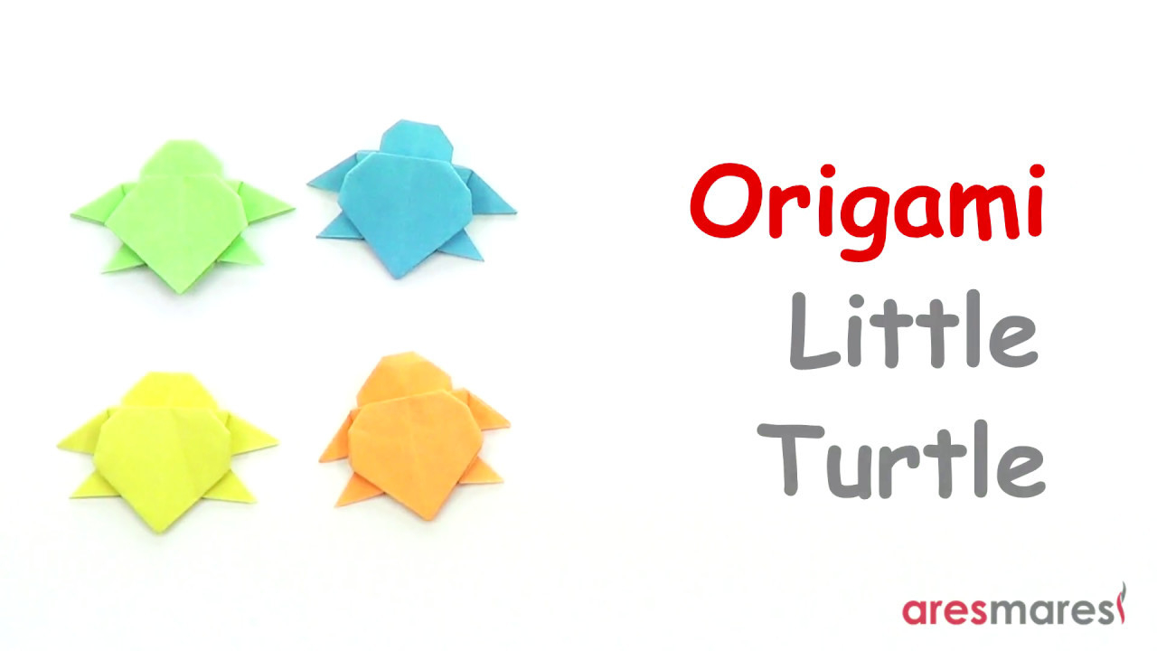 Origami One Sheet Origami Little Turtle Easy Single Sheet