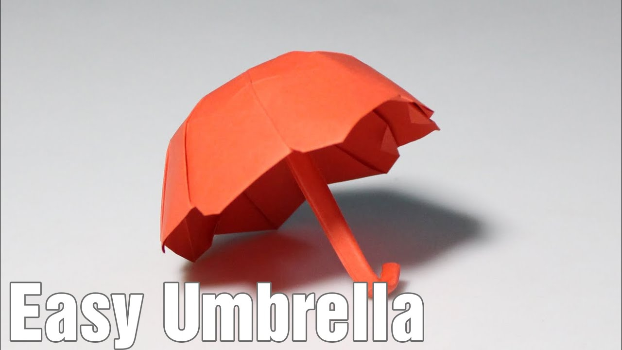 Origami One Sheet Origami Umbrella 30 One Sheet Tutorial Diy Henry Phm