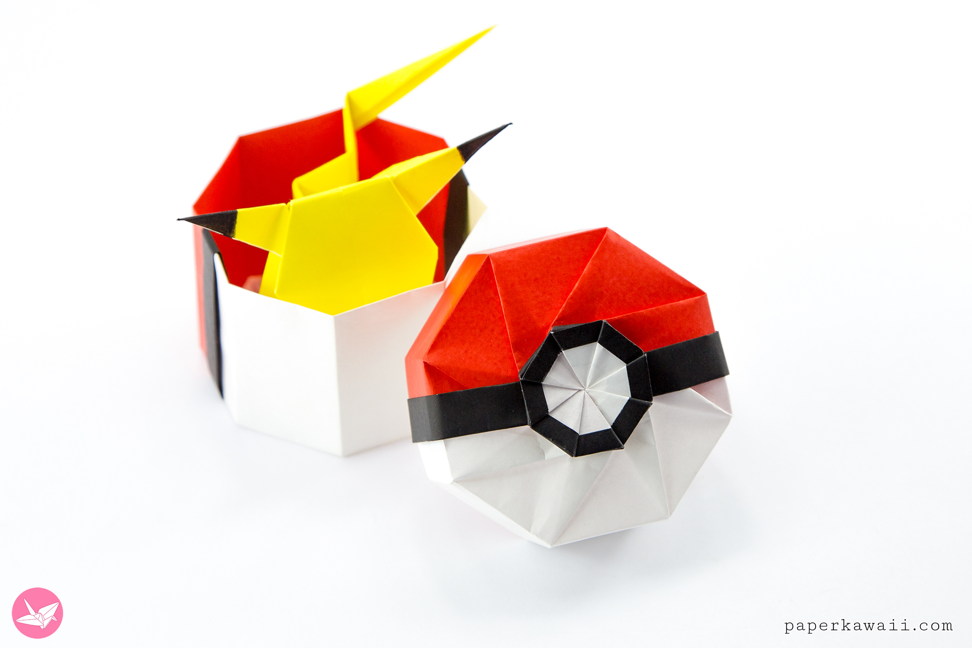 Origami Origami Origami Origami Pokeball Box Tutorial Paper Kawaii