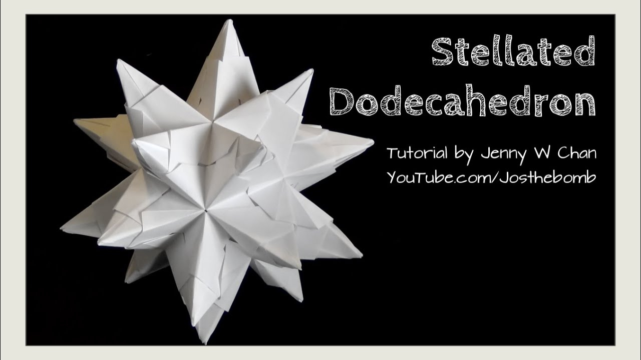 Origami Ornaments Instructions Diy Origami Ball Christmas Star Ball Ornament Stellated Icosahedron Modular Origami