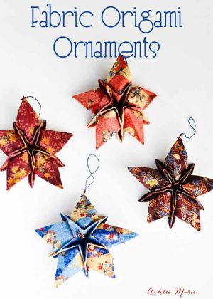 Origami Ornaments Instructions Fabric Origami Christmas Star Ornaments Ashlee Marie Real Fun