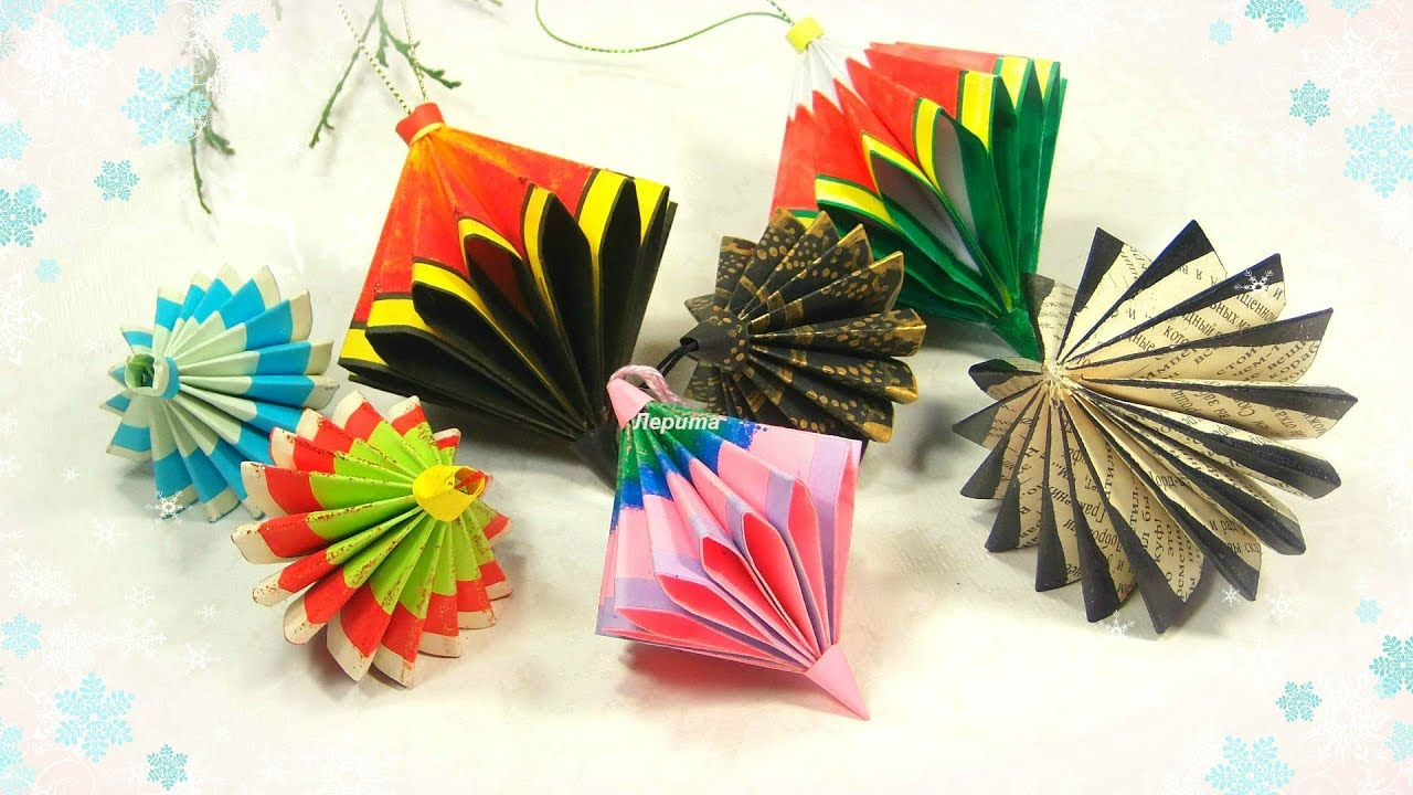 Origami Ornaments Instructions Paper Ornaments Red Ted Art
