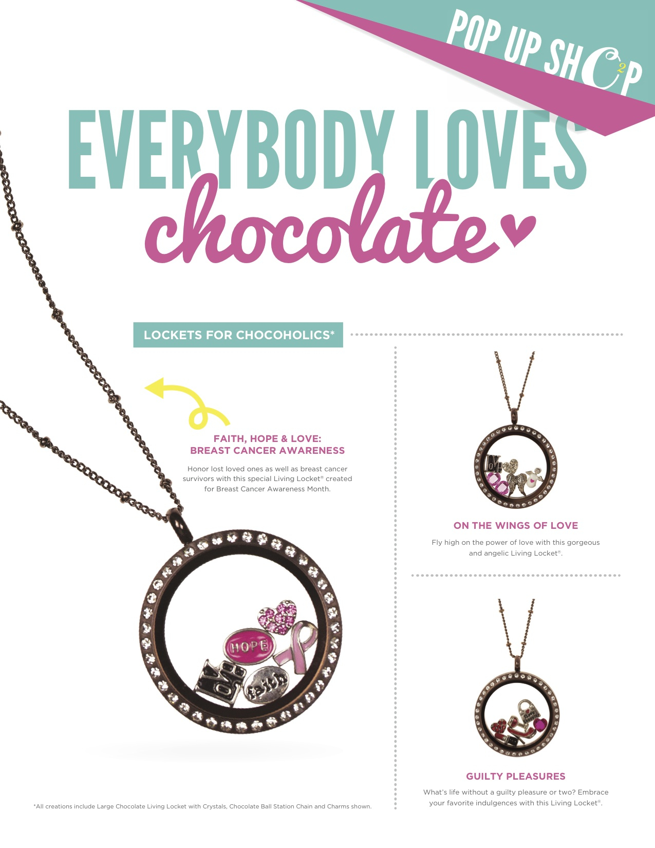 Origami Owl Ball Chain Everybody Loves Chocolate First Origami Owl 48 Hour Pop Up Shop