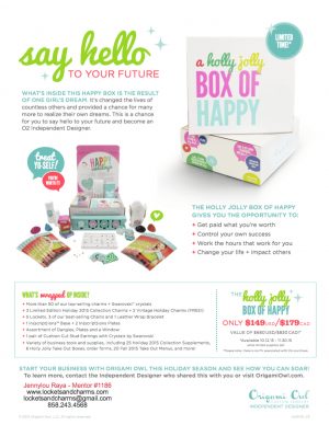 Origami Owl Brochure Join With The Holly Jolly Box Of Happy San Diego Origami Owl